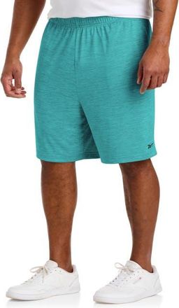 Reebok Performance Tech Heather Shorts in Twisted Turquoise at Nordstrom, Size 1X Big