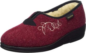 Fischer Markenschuh Fischer Womens Dora Low Slippers, Red (Bordo 341), 5.5 UK