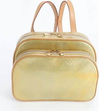 Louis Vuitton Gris Leather Backpack (Pre-Owned)