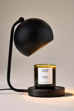 Anthropologie Metal Dome Candle Warmer Lamp