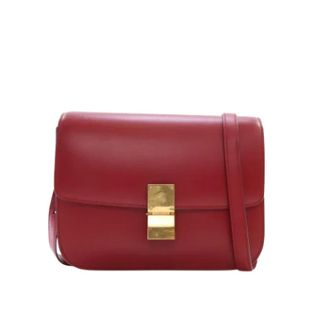 Celine Pre-owned Leather celine-bags - Dames - Vintage Schoudertas - Rood - ONE Size - Leer - Vintage