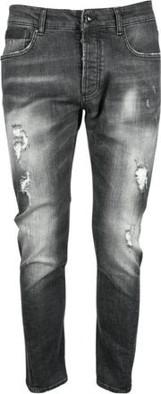 Costume National Moderne Zwarte Jeans voor Heren - Heren - Slim Fit Jeans - Zwart - W31 - Katoen - Jeans
