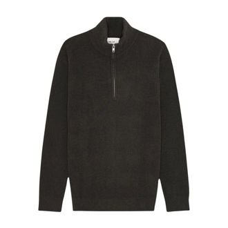 Nn.07 Danny Half Zip Sweater - Knitwear - Hombre - Marr&oacute;n - 2XL