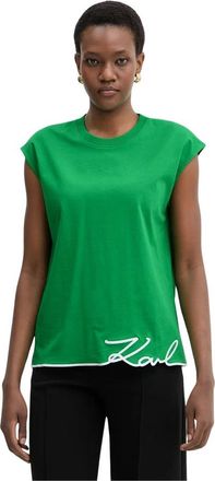 Karl Lagerfeld Mujer, Camisetas, Verde, Talla: XS