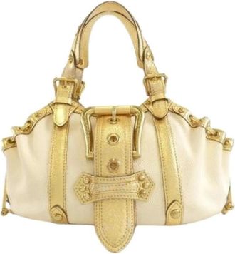 Louis Vuitton Pre-owned Handbags, female, White, Size: ONE SIZE Pre-owned Vintage Canvas Handbag