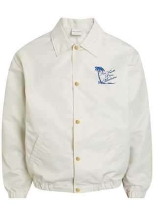 Dr&ocirc;le de Monsieur DR&Ocirc;LE DE Monsieur Veste Slogan Palmier Printed Jacket - Off White - XL