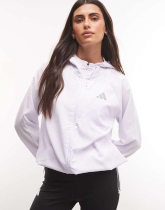 adidas adidas essentials giacca da corsa viola