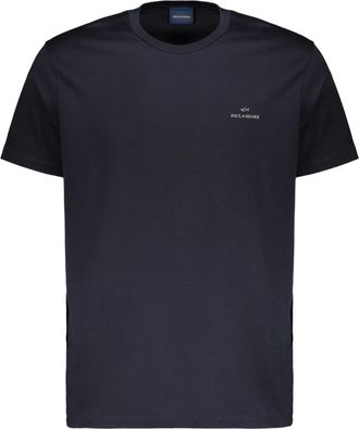 Paul & Shark Navy Logo Crew Neck T-Shirt