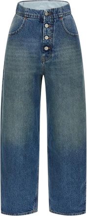 Maison Margiela Loose-fit Jeans - Dames - Loose Fit Jeans - Blauw - W25 - Katoen - Jeans