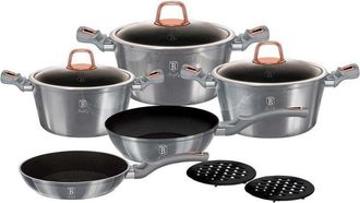 Berlinger Haus Juego De Bater&iacute;a De Cocina Moonlight De 10 Piezas Berlinger Haus Bh-6020