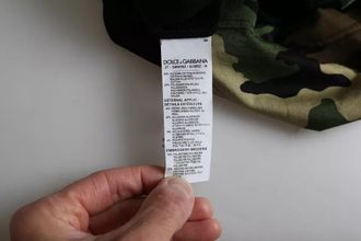 Dolce & Gabbana Multicolor Camouflage Cotton Round Neck Men Mens T-shirt