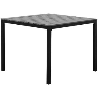 Beliani Beliani - Mesa De Jard&iacute;n De Aluminio Gris Y Negro Resistente Estilo Moderno Prato