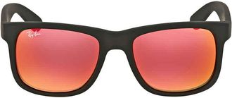 Ray-Ban Ray Ban Justin Color Mix Red Mirror Square Mens Sunglasses RB4165 622/6Q 50
