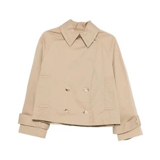 Joseph Zago Coat - Dames - Zomerjassen - Beige - M - Katoen - Jassen