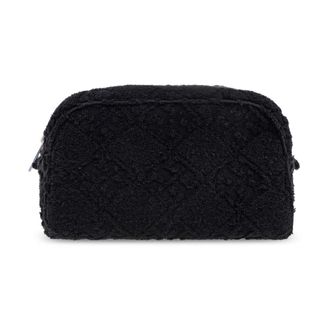 Tory Burch Cosmetic Bag Ella - Dames - Toilettassen - Zwart - ONE Size - Tassen
