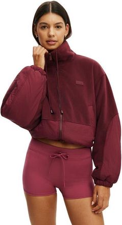 Cotton On Womens Active Polar Fleece Padded Jacket in Gingerberry at Nordstrom, Size Xx-Small/x-Small