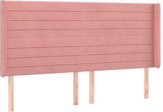 vidaXL Cabecero Con Led De Terciopelo Rosa 163x16x118/128 Cm Vidaxl