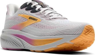 Brooks Womens Ghost 17 Shoe In Oyster/apricot/pink