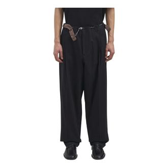 Magliano Wide Trousers, male, Black, Size: L Peoples Chic Release Trousers