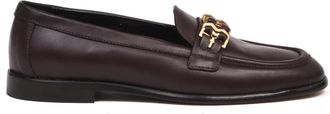 Baldinini Leren Loafer - Dames - Loafers - Bruin - 39 EU - Leer - Schoenen
