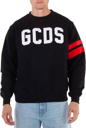 GCDS Logo Crewneck Regular Fit Sweater