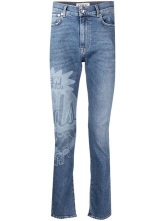 Iceberg Jeans met print - Blauw