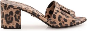 Dolce & Gabbana Leopard Print Slip On Heels