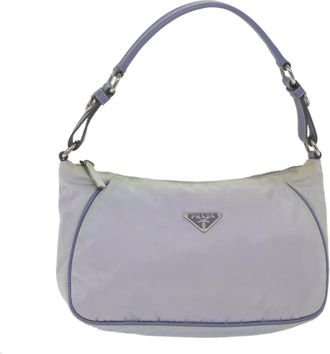 Prada Tessuto Purple Synthetic Handbag (Pre-Owned)