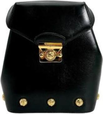 Ferragamo Pre-owned Leather backpacks - Dames - Vintage Rugzakken - Zwart - ONE Size - Leer - Vintage