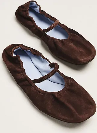 Reformation Buffy Ruched Ballet Flats