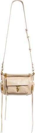 Rebecca Minkoff Mini Mab Leather Shoulder Bag in Stone at Nordstrom