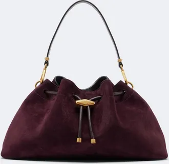 Jimmy Choo London Bolso saco Cinch Medium Medium de ante