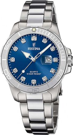 Festina Womens F20503-6 Ladies Boyfriend Watch - Silver - One Size