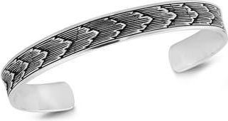 Yield of Men Mens Etched Cuff Bracelet in Silver at Nordstrom Rack