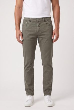 Brunello Cucinelli MenS Sage Cotton Traditional Trousers, Size 52