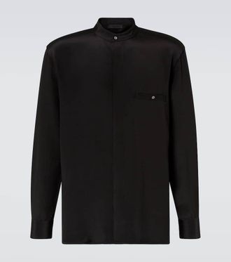 Saman Amel Silk shirt jacket