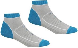 Regatta Samaris Trail Colour Block Ankle Socks in Light Steel And Niagra Blue at Nordstrom, Size 4