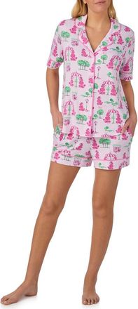 Room Service PJs Piped Print Short Pajamas in Blush at Nordstrom, Size X-Large