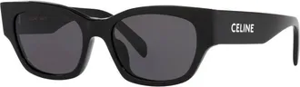 Celine Monochroms Grey Square Unisex Sunglasses CL40197U 01A 54