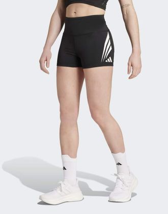 adidas Adizero Archive - Pantaloncini leggings da corsa neri-Nero