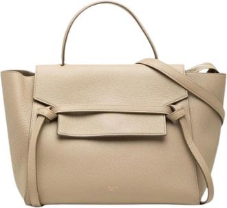 Celine Pre-owned Mini Belt Bag - Dames - Vintage Heuptassen - Beige - ONE Size - Leer - Vintage