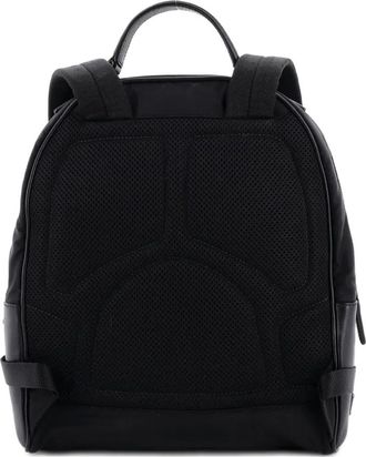 Prada Convertible Front Pocket Saffiano Leather and Tessuto Medium backpack - Nero