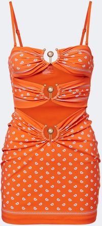 CHRISTOPHER ESBER Orbit bandana cutout minidress