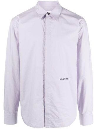 Helmut Lang Camicia con ricamo - Viola