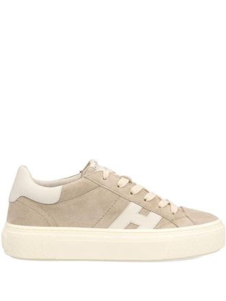 Hogan Beige Suede Sneakers