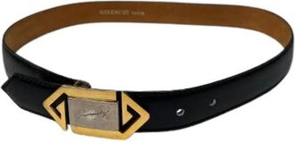 Givenchy Pre-owned 4G Logo Calfskin Belt - Dames - Vintage Accessoires - Zwart - ONE Size - Leer - Vintage