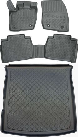 OEM Juego De Alfombrillas Para Coche Y Maletero Para Ford S-max Ii Minivan Desde Septiembre De 2015