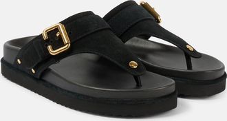 Chlo&eacute; Nil suede thong sandals