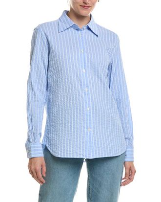 Officine G&eacute;n&eacute;rale Colombe Textured Woven Shirt