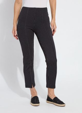 Lyssé Patterned Wisteria Ankle Pant (26.5 Inseam)